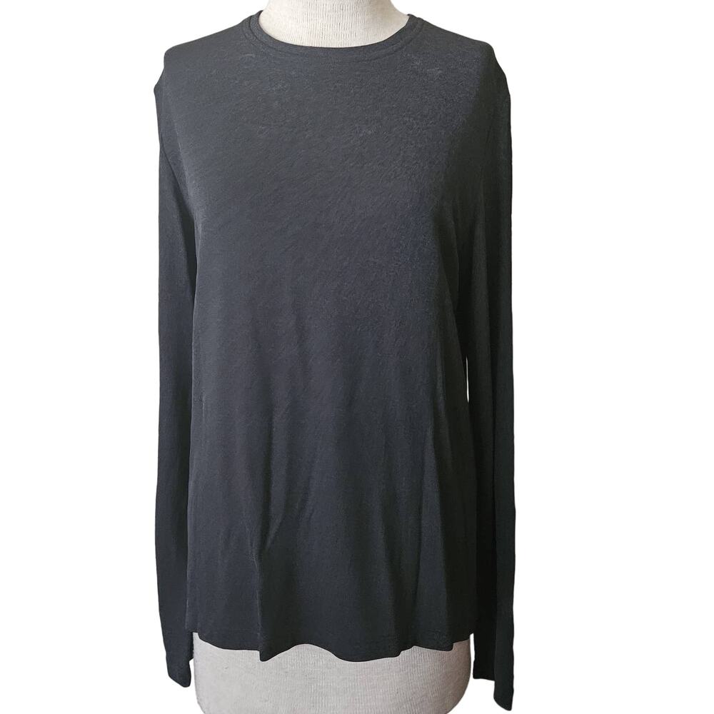 Joseph Abboud Black Long Sleeve Crew Neck Top Size Small